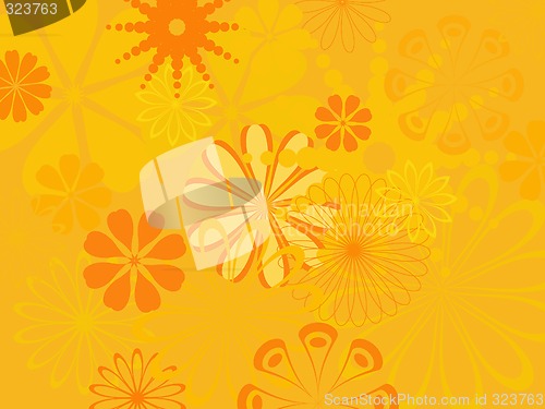 Image of Abstract flower pattern