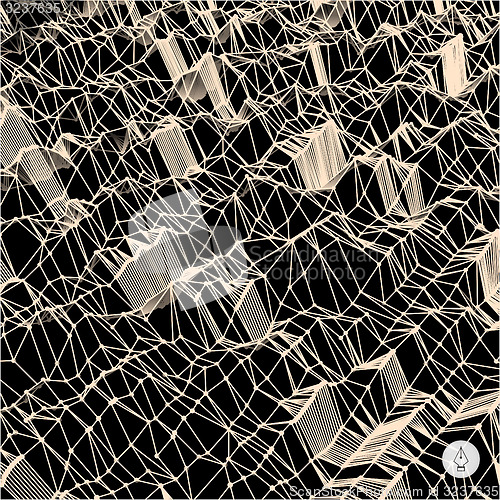 Image of Network abstract background. 3d technology vector illustration. 