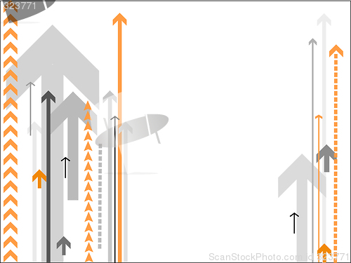 Image of vector arrows background