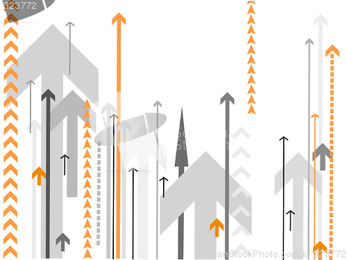 Image of vector arrows background