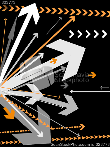 Image of vector arrows background