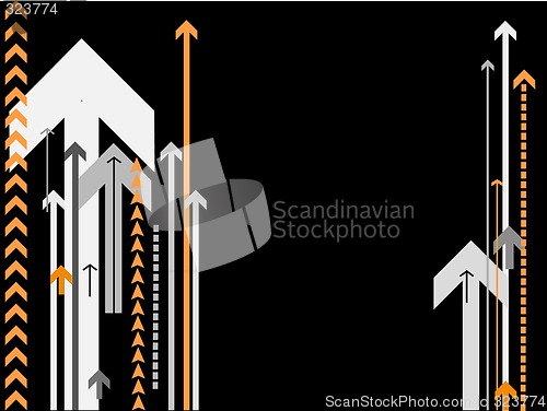 Image of vector arrows background