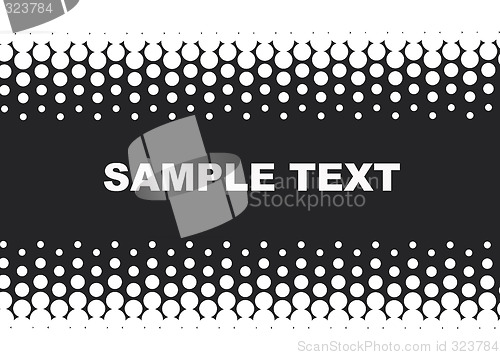 Image of halftone background in black and white