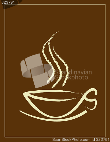 Image of coffee cup and smoke