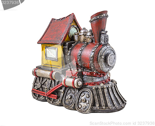 Image of Model of steam locomotive