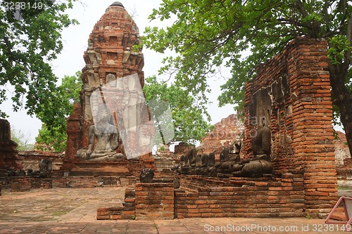 Image of Ancient Buddha statue at Wat Yai Chaimongkol