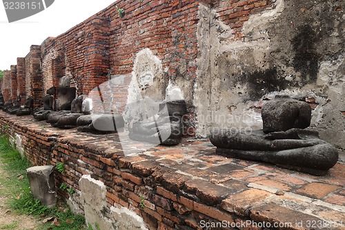 Image of Ancient Buddha statue at Wat Yai Chaimongkol