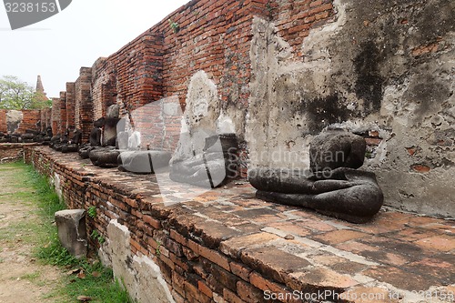 Image of Ancient Buddha statue at Wat Yai Chaimongkol