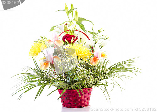 Image of Basket with flowers for Mother 