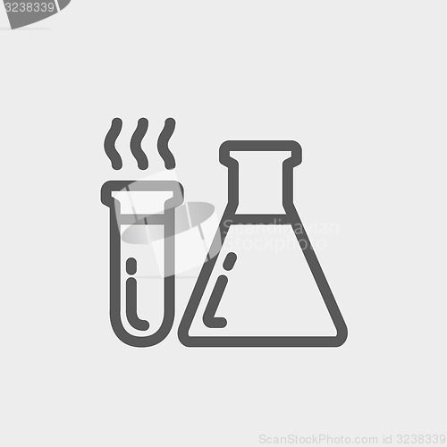 Image of Lab  supplies thin line icon