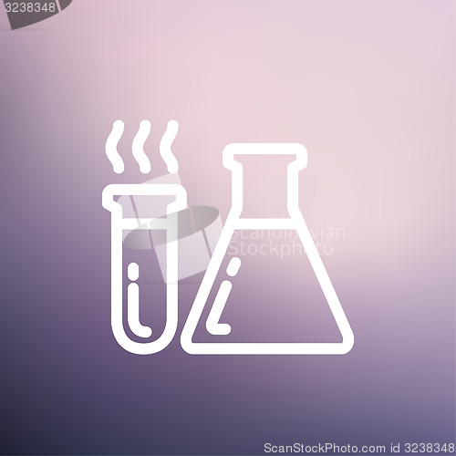 Image of Lab  supplies thin line icon