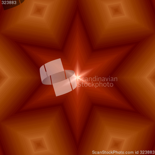 Image of orange star design