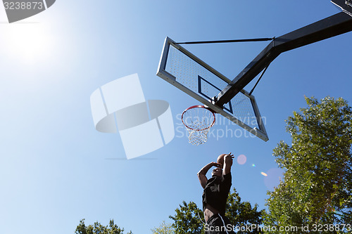 Image of Basketball Dunk Outdoors