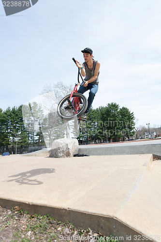 Image of BMX Rider Jumping