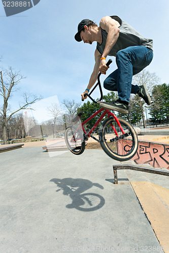 Image of BMX Rider Jumping