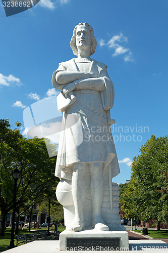 Image of Boston Colombus Public Statue