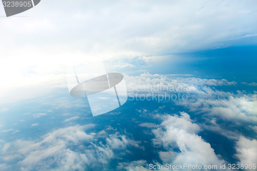 Image of Cloudy Skies Aerial View