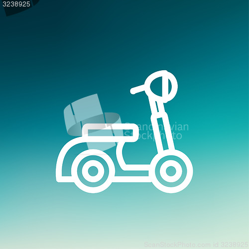 Image of Scooter thin line icon