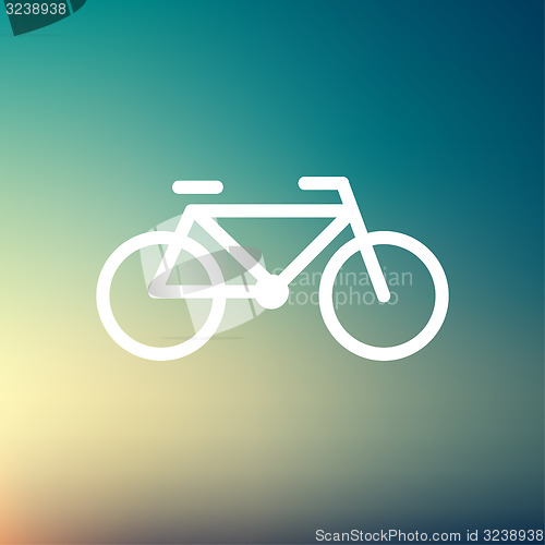 Image of Bicycle thin line icon