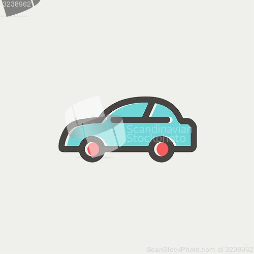 Image of Car thin line icon