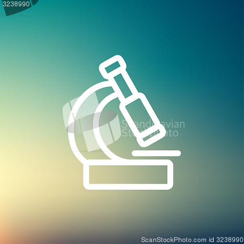 Image of Microscope thin line icon