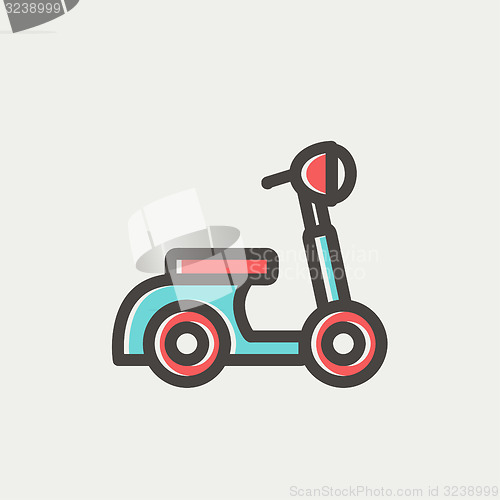 Image of Scooter thin line icon