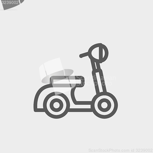 Image of Scooter thin line icon