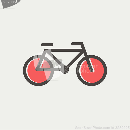 Image of Bicycle thin line icon