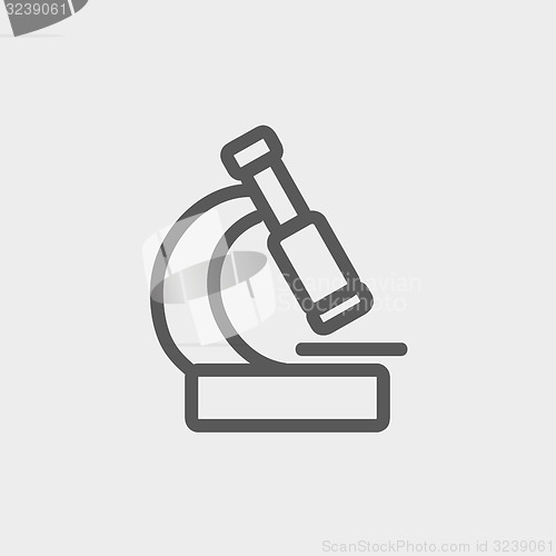 Image of Microscope thin line icon