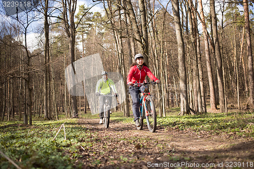 Image of Active family biking