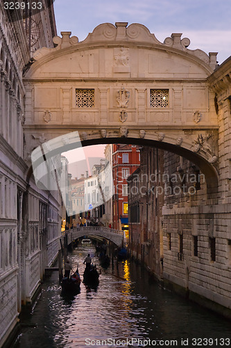 Image of Bridge of Sighs, Venice, Italy.