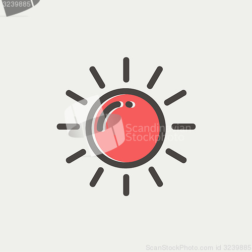 Image of Sun thin line icon