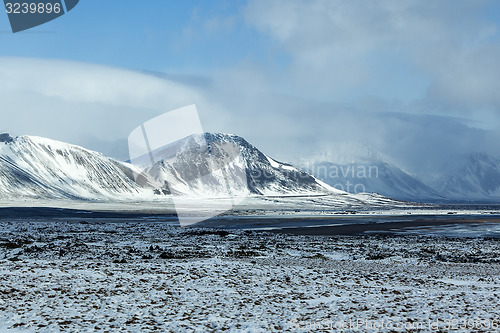 Image of Impressive winter mountain landscape