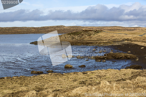 Image of Beautiful volcano landscape in Iceland