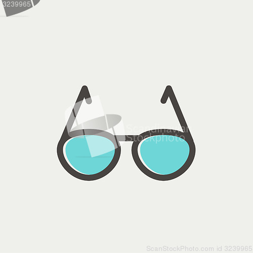 Image of Sunglasses thin line icon