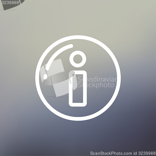 Image of Gps eye thin line icon