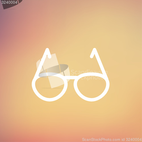 Image of Sunglasses thin line icon
