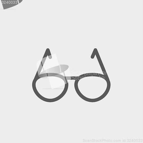 Image of Sunglasses thin line icon