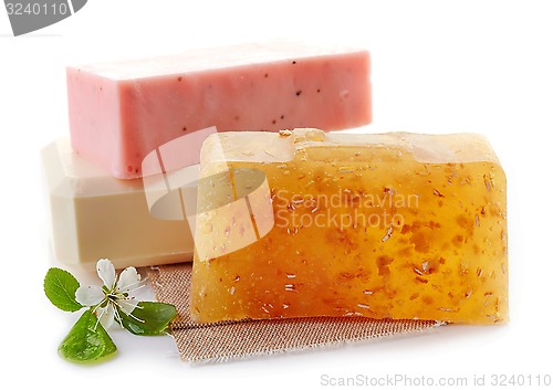 Image of various natural soap bars