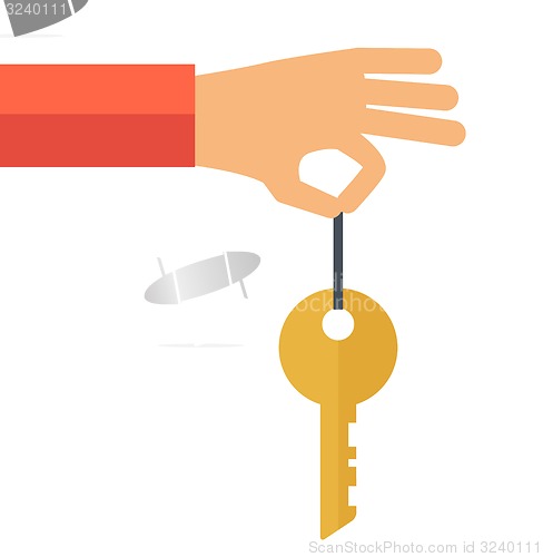 Image of Hand with a key