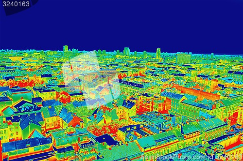 Image of Infrared image panorama of Zagreb