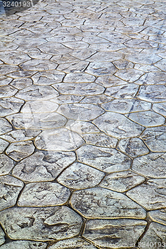 Image of in   asia  bangkok thailand abstract pavement cross stone step  