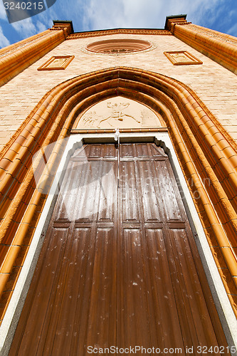 Image of villa cortese italy   church   rose window