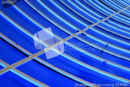 Image of plastic abstract asia  kho phangan pier roof lomprayah    in tha