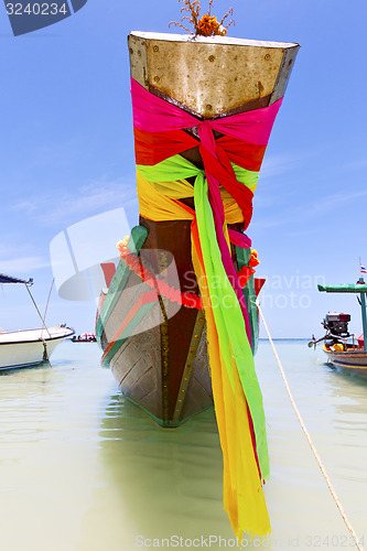Image of prow thailand  in  kho tao bay   water    pirogue   and south ch