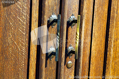 Image of castellanza blur lombardy    curch  closed wood italy   cros 