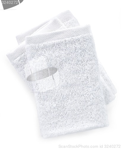 Image of white spa towels