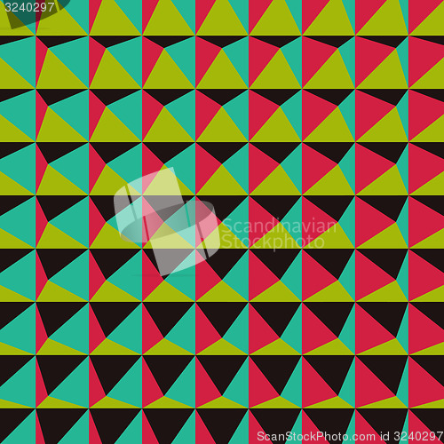 Image of Abstract 3d geometric pattern. Polygonal background. 