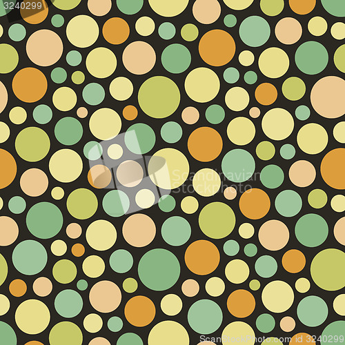 Image of Seamless festive background from circles.  Vector Illustration. 