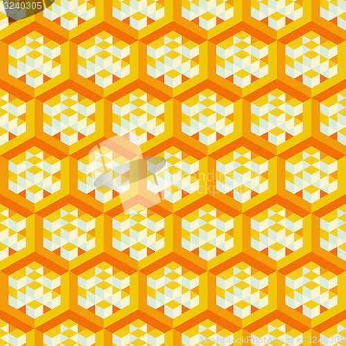 Image of Abstract geometrical 3d background. Seamless pattern.  Mosaic. 
